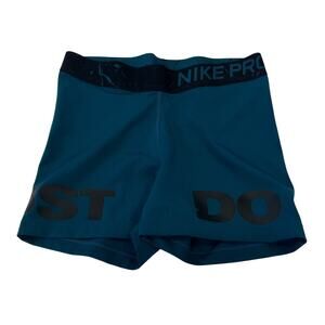 M3-5 NIKE PRO Women's Dri-Fit Athletic Shorts Teal Medium